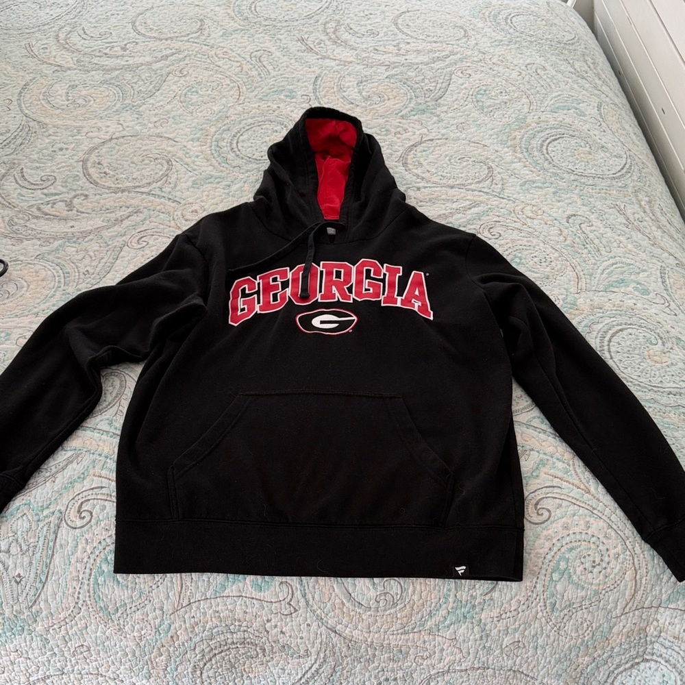 Fanatics Black and Red Georgia Hoodie